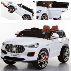Детский электромобиль Maserati M 3104 EBLR-1: 2.4G, 90W, кожа, EVA - БЕЛЫЙ
