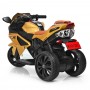 Детский мотоцикл M 3912 EL-13: 50W, USB/MP3, кожаное сиденье - ЗОЛОТОЙ