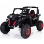 Детский электромобиль GRIZZLY XM 603: 4x4, EVA, 1x12V 10A, USB. Эко-кожа - ЧЕРНЫЙ (M 3602 EBLR-2)