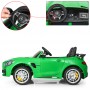 Детский двухместный электромобиль M 3905 EBLR-5 (Mercedes AMG GT R): 140W, 7 км/ч, EVA, кожа - ЗЕЛЕНЫЙ