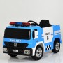 Детский электромобиль ПОЛИЦИЯ  M 4076 EBLR-4: EVA, 2.4G - СИНИЙ