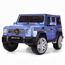 Детский электромобиль M 3567 EBLRS-4 (Mercedes G65 VIP): 90W, 8 км/ч, EVA, кожа - BLUE PAINT