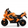 Детский мотоцикл BMW M 3681 AL-7: 36W, надувные колеса, кожа - ОРАНЖЕВЫЙ
