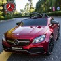 Детский электромобиль M 4010 EBLRS-3 (Mercedes): 90W, 7 км/ч, EVA, кожа - БОРДО (ПОКРАСКА)