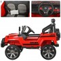 Детский электромобиль Jeep M 3237 EBLR-3: 4x4, 7 км/ч, EVA, Кожа, 2.4G - КРАСНЫЙ