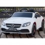 Детский электромобиль M 4010 EBLR-1 (Mercedes C63S): 90W, 7 км/ч, EVA, кожа - БЕЛЫЙ