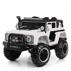 Детский электромобиль M 4150 EBLR-1: 2,4G, 4x18W, 12V10A, EVA, свет капот, багажник кожа - БЕЛЫЙ
