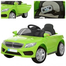 Детский электромобиль M 3270 EBLR-5: 2.4G, EVA, 7 км/ч, кожа - ЗЕЛЕНЫЙ