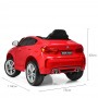 Детский электромобиль BMW X6M JJ 2199 EBLR-3: 70W, 7 км/ч, 2.4G. EVA-колеса, Кожа - КРАСНЫЙ
