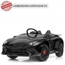 Детский электромобиль Lamborghini M 3903 EBLR-2: 2.4G, EVA, 90W, кожа - ЧЕРНЫЙ