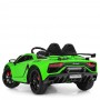 Детский электромобиль M 4093 EBLR-5 LAMBORGHINI AVENTADOR: 2.4G, EVA, 70W, кожа - САЛАТОВЫЙ