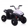 Детский квадроцикл M 4131 EL-1: 5 км/ч, 40W, 1 аккум. 6V4, EVA, кожа - ЧЕРНО-БЕЛЫЙ
