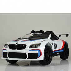 Детский электромобиль M 5405 EBLR-1:  80W, 2.4G, EVA, кожа - БЕЛЫЙ