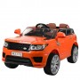 Детский электромобиль Land Rover M 2775 EBLR-7: EVA-колеса, кожа - ОРАНЖЕВЫЙ