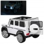 Детский электромобиль M 3567 EBLR-1 4WD (Mercedes G65 VIP): 4x4, 180W, 8 км/ч, EVA, кожа - БЕЛЫЙ