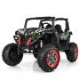 Детский электромобиль GRIZZLY XM 603: 4x4, EVA, 1x12V 10A, USB. Эко-кожа - ХАКИ (M 3602 EBLRS-18)