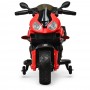 Детский мотоцикл M 4080 EL-3: 20W, колёса Eva, кожа - КРАСНЫЙ