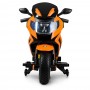 Детский мотоцикл BMW M 3681 AL-7: 36W, надувные колеса, кожа - ОРАНЖЕВЫЙ