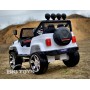 Детский электромобиль Jeep M 3237 EBLR-1: 12V 14A, 4x4, 8 км/ч, EVA, Кожа, 2.4G - БЕЛЫЙ