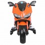 Детский мотоцикл М 3467 EL-7: 12V, 70W, EVA, 3-6 км/ч - ОРАНЖЕВЫЙ