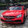 Детский электромобиль M 4010 EBLR-3 (Mercedes C63S): 90W, 7 км/ч, EVA, кожа - КРАСНЫЙ