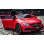 Детский электромобиль M 4010 EBLR-3 (Mercedes C63S): 90W, 7 км/ч, EVA, кожа - КРАСНЫЙ
