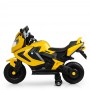 Детский мотоцикл BMW M 3681 AL-6: 36W, надувные колеса, кожа - ЖЕЛТЫЙ
