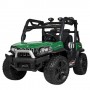 Детский электромобиль джип Buggy M 4269 EBLR-5: MP3, EVA, 4x25W, кожа- ЗЕЛЕНЫЙ