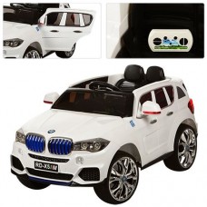 Детский электромобиль джип BMW STYLE M 2762 EBR-1: MP4, 2.4G, EVA, 8 км/ч - БЕЛЫЙ