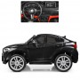 Детский электромобиль BMW X6M JJ 2168: 240W, 9 км/ч, 2.4G. EVA-колеса, Кожа - BLACK PAINT