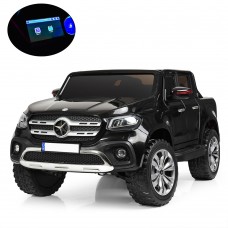 Детский электромобиль M 3996(MP4) EBLR-2 (Mercedes): 140W, 8 км/ч, EVA, кожа - ЧЕРНЫЙ