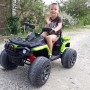 Детский квадроцикл MAVERICK LQ 8853: 8 км/ч, 180W, 4x4, EVA-колеса, амортизаторы - ЧЕРНО-ЗЕЛЕНЫЙ