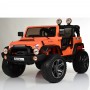 Детский электромобиль M 4111 EBLR-7: 2-x местный 8 км/ч, 70W, 2.4G, EVA, кожа - ОРАНЖЕВЫЙ