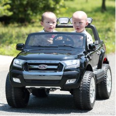 Детский электромобиль Ford Ranger M 3573 EBLRS-2: 180W, 12V 14А, EVA, 2.4G, кожа - BLACK PAINT
