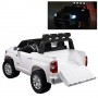 Детский электромобиль TOYOTA Tundra JJ2255 EBLR-1: 24V7A, 12 км/ч, EVA-колеса, кожа - БЕЛЫЙ