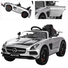 Детский электромобиль Mercedes-Benz M 2760 EBLRS-11-2: 2.4G. EVA-колеса, кожа - СЕРЕБРО КАРБОН ПОКРАСКА