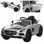 Детский электромобиль Mercedes-Benz M 2760 EBLRS-11-2: 2.4G. EVA-колеса, кожа - СЕРЕБРО КАРБОН ПОКРАСКА