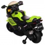 Детский мотоцикл M 3578 EL-5: 12V, 40W, EVA, кожа, 3-5 км/ч - ЗЕЛЕНЫЙ