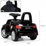 Детский электромобиль Mercedes M 4065 EBLR-2: 2.4G, 30W, 3,5 км/ч, EVA-колеса, кожа - ЧЕРНЫЙ