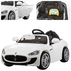 Детский электромобиль Maserati M 3285 EBLR-1: EVA, 2.4G, 7 км/ч - БЕЛЫЙ
