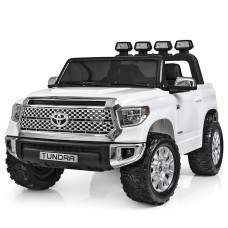 Детский электромобиль TOYOTA Tundra JJ2266A EBLR-1: 2.4G, 70W, 7 км/ч, EVA-колеса, кожа - БЕЛЫЙ