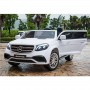 Детский электромобиль Mercedes M (MP4) 3565 EBLR-1: 2xМеста, 4x35W, 12V 14A, EVA, кожа - БЕЛЫЙ