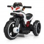 Детский мотоцикл M 3927-1: 50W, USB/MP3, подсветка колес - БЕЛЫЙ