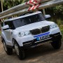 Детский электромобиль BMW M 3107 EBLR-1: 9 км/ч, 4 мотора, 12V 10A, EVA-колеса +КОЖА - БЕЛЫЙ