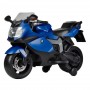 Детский мотоцикл BMW M 3636 EL-4: 12V, 45W, EVA, кожа - СИНИЙ