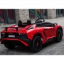 Детский электромобиль Lamborghini M 3903 EBLR-3: 2.4G, EVA, 90W, кожа - КРАСНЫЙ