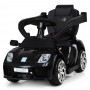 Электромобиль-каталка-толокар Porsche M 3592 L-2: 3 км/ч, эко-кожа - ЧЕРНЫЙ