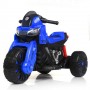Детский мотоцикл M 4193 EL-4: 50W, EVA-колеса, USB/SD/Mp3, кожа - СИНИЙ