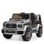 Детский электромобиль джип M 4179 EBLRS-11: 2x25W, 2.4G, EVA, 4.5 км/ч, кожа- СЕРЫЙ