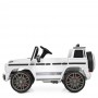 Детский электромобиль джип M 4179 EBLR-1: 2x25W, 2.4G, EVA, 4.5 км/ч, кожа- БЕЛЫЙ